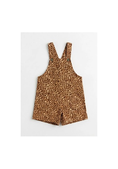 Poala Kids Leopar Desenli Salopet