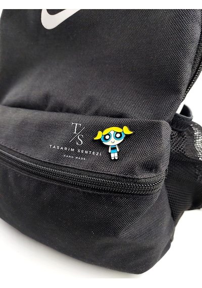 Rozet Metal Yaka Çanta Şapka Takı Aksesuar Powerpuff Girls Bubble Çok Renkli