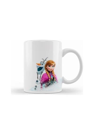 Elsa Anna Olaf Frozen Kristoff Kupa Bardak Porselen Karışık