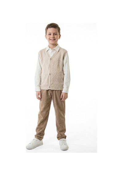 Xo Kids Erkek Çocuk 4lu Alt Üst Takım 11-14 Yaş 14201 Bej
