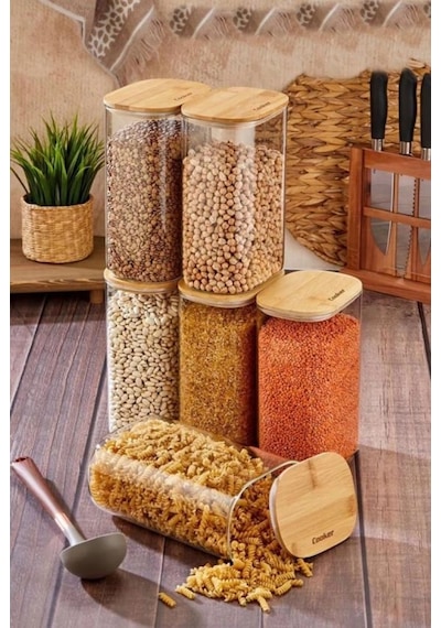 Cooker Borosilikat Cam Kavanoz 22 Cm 1 Adet Şeffaf