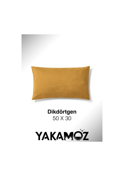 Br Yakamoz Balpeteği Sarısı Kırlent , Yastık Kılıfı Kadife Görünümlü Velvet Touch Serisi Bal
