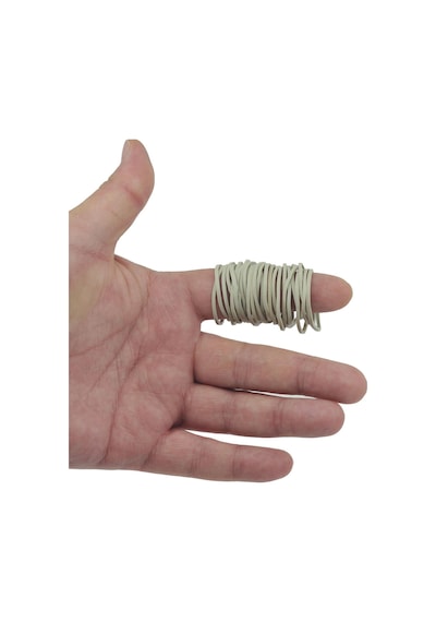 Ekoset 40mm Beyaz Kauçuk Paket Ambalaj Lastiği 5.000 Adet