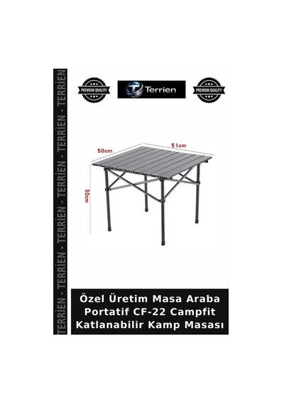 Delux Serisi Cf-22 Campfit Katlanabilir Kamp Masası Masa Hava Araba Belirtilmemiş