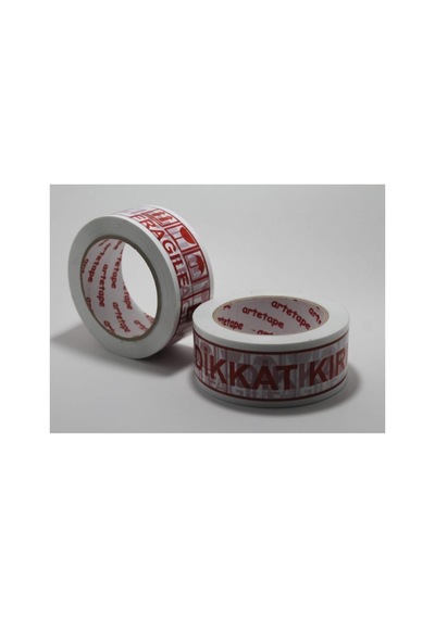 Artetape 45 Mm X 100 M Baskılı Koli Bandı-dikkat Kırılır Fragile 1
