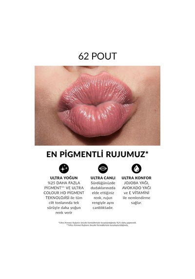 Ultra Kremsi Ruj - Pout Çok Renkli