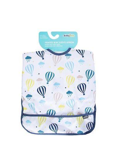 Babyjem Baskılı Blw Kollu Mama Önlüğü Avakado Desen
