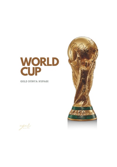 36 Cm Dünya Kupası Gold