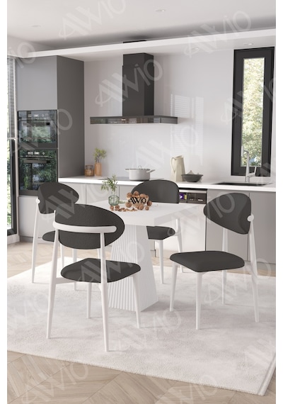 Avvio Melody Beyaz Polo Metal Sandalye 90x90 Kare Yemek Masası Mutfak Masası Masa Sandalye Takımı Avvio Melody Beyaz Polo Metal Sandalye 90x90 Kare Yemek Masası Mutfak Masası Masa Sandalye Takımı