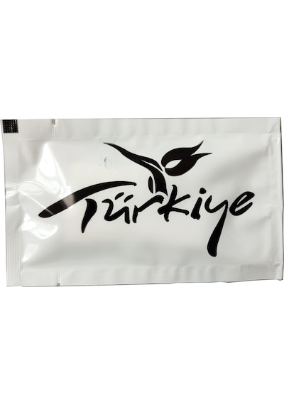 Tek Kullanımlık Otel Islak Mendil Paket / 6x10 Cm. / Türkiye Yazılı Baskılı Poşet / 100 Adetlik Paket 100'lü Set