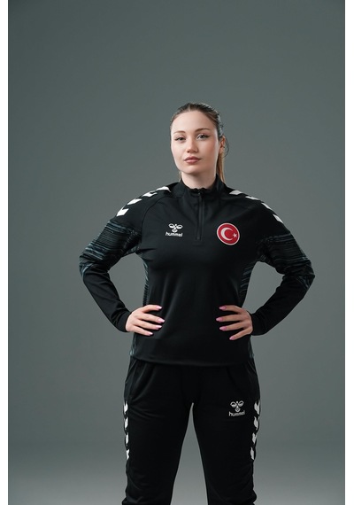 Hummel Milli Takım Line Antrenman Eşofman Üstü Siyah