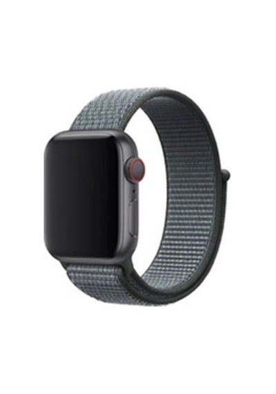 Apple Watch 38mm Uyumlu Krd-03 Hasır Kordon - Koyu Gri