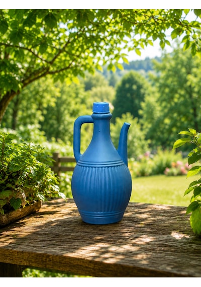 2 Lt Plastik Su İbriği Bahçe Piknik Kamp Abdest Mavi Su İbriği Dayanıklı Ergonomik Kulplu