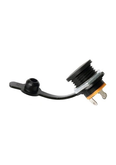 Adaptör Fişi Şase Yuvarlak 2.1mm - Su Geçirmez Kapaklı