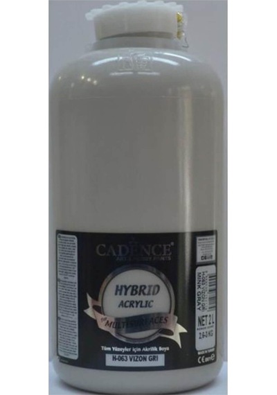 Cadence Hybrid Multisurface H-063 Vizon Gri Akrilik Boya 2 Lt