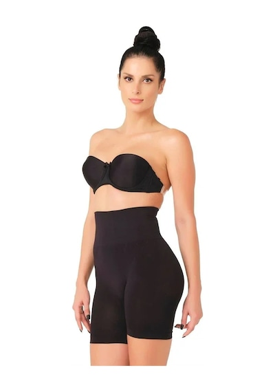 Emvera Siyah Düşük Bel Double Pantalon Korse