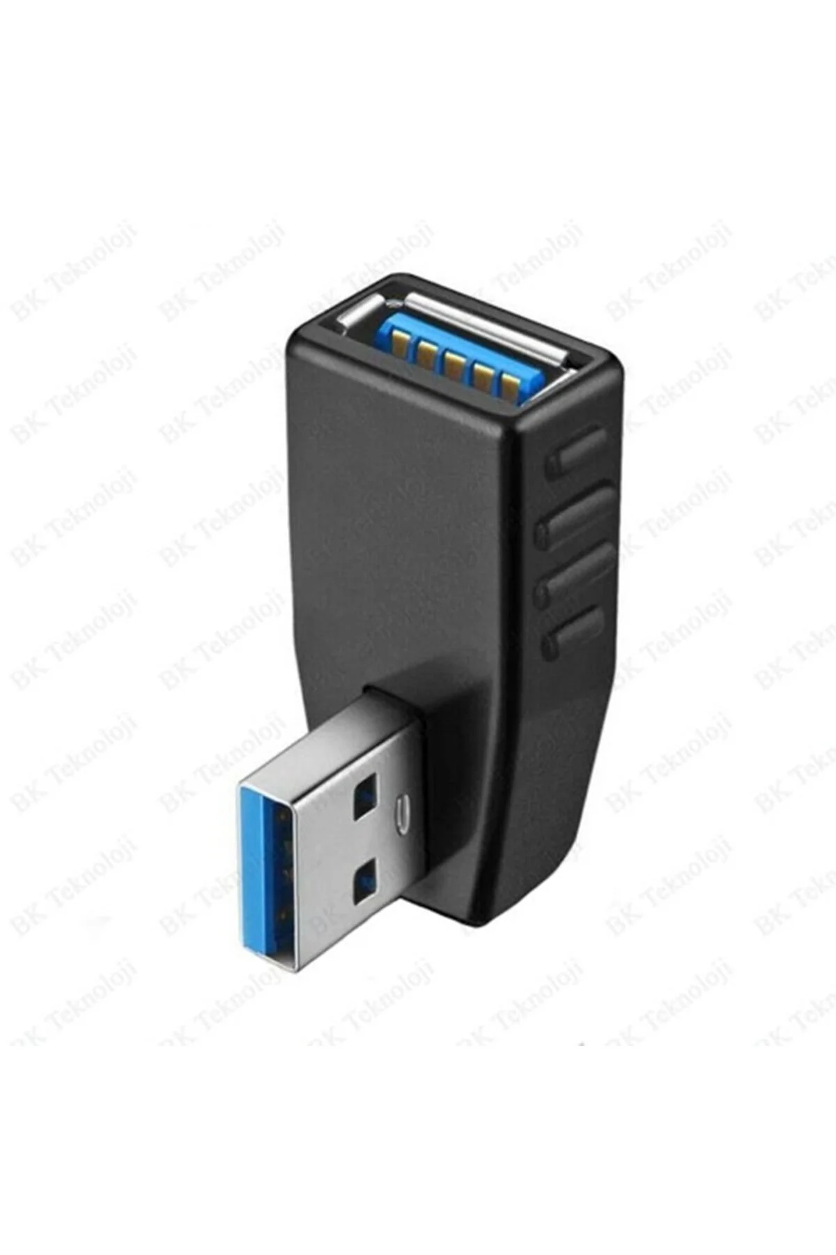 Usb 3.0 Sağ Açılı Konnektör Erkek Dişi 90 Derece Uzatma Adaptörü Yüksek Hızlı Usb Yeni 3.0 Sürümü 1