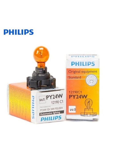 12190c1 Phılıps 12v Sinyal Ampulü Soketli Turuncu Py24w
