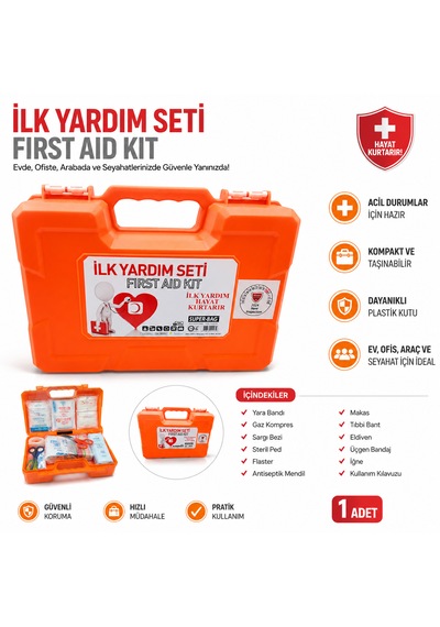 İlk Yardım Seti Fırst Aıd Kıt 1 Adet Turuncu