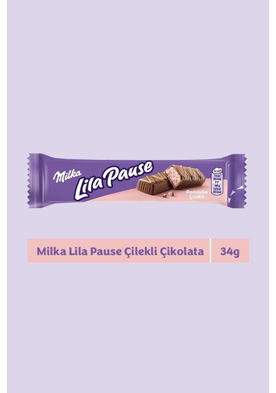 Milka Lila Pause Çilekli 34 G - 12 Adet