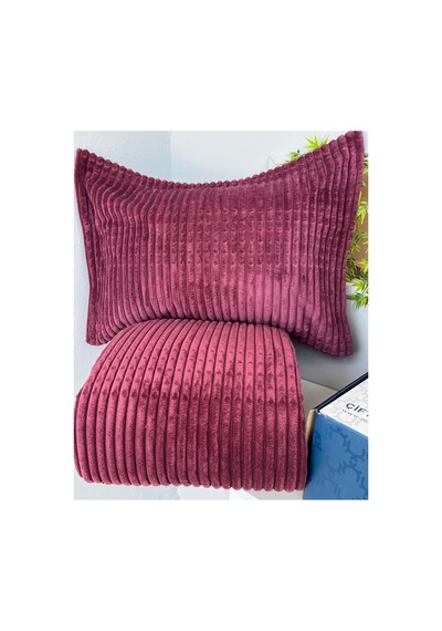 Sarar Merinos Modern Lıne Tek Kişilik Battaniye 2 Parça Yatak Örtüsü Seti Modernlınetekcheryy02 Cheryy
