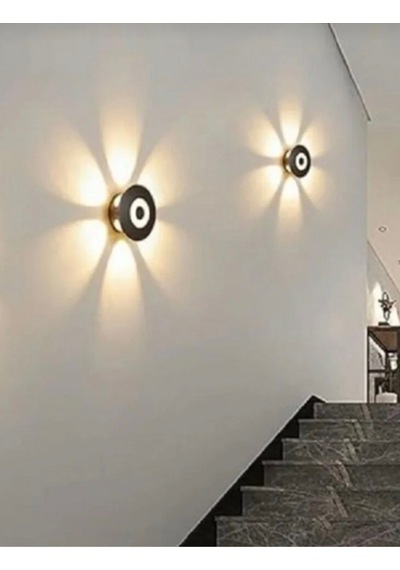 Ecn-4076 Dış Mekan Dekoratif Led Aplik 12 Watt.siyah Günışığı 3000 K. Dış Mekan Dekoratif Aplik Diğer
