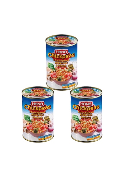 Hana Haşlanmış Nohut Konservesı 3 x 400 G