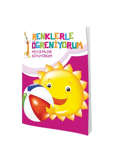Renklerle Öğreniyorum Boyama Seti-Renkli ve Örnekli-10 Kitap Takım- Ema Çocuk