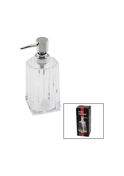 280ml - Uzun Şeffaf - Mika Kristal Sıvı Sabunluk Çok Renkli
