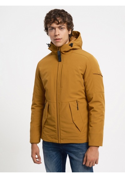 Regular Fit Erkek Mont Mustard
