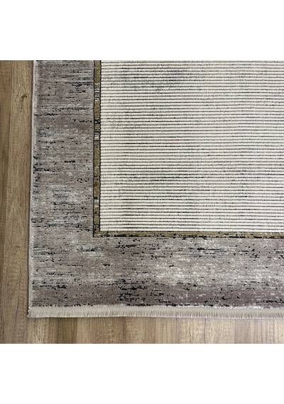 Hoom Rugs Elegant 10507 Krem Gri Çerçeveli Salon Halısı