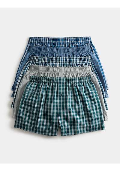 Marks & Spencer 5'li Pamuklu Boxer T14003960 Yeşil