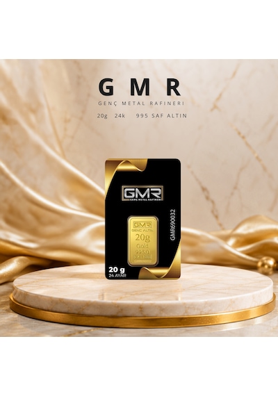 1 Adet 20 Gr 24 Ayar Altın 995 Gmr