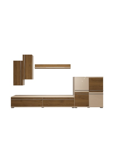 Decoraktiv Eko 6 Mdf Std Tv Ünitesi Tv Sehpası - Beyaz Pera Beyaz - Meşe