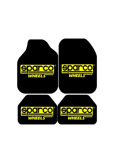Dekoratif Siyah Sparco Desenli Oto Paspas Takımı