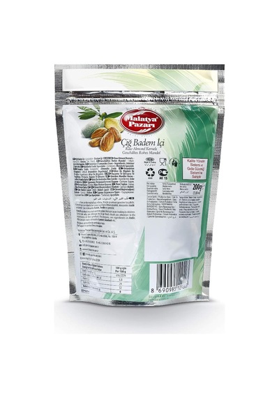 Çiğ Badem İçi A Kalite 200 Gr Diğer
