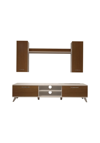 Decoraktiv Eko 5d Mdf Dvd Retro Tv Ünitesi Tv Sehpası Beyaz - Ceviz