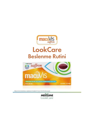Medizane LookCare MacuVIS Saffron Gıda Takviyesi 30 Kapsül