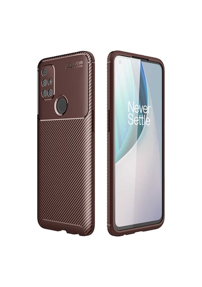 Oneplus Nord N10 5G Kılıf Negro Karbon Dizaynfull Ekran Koruma Na