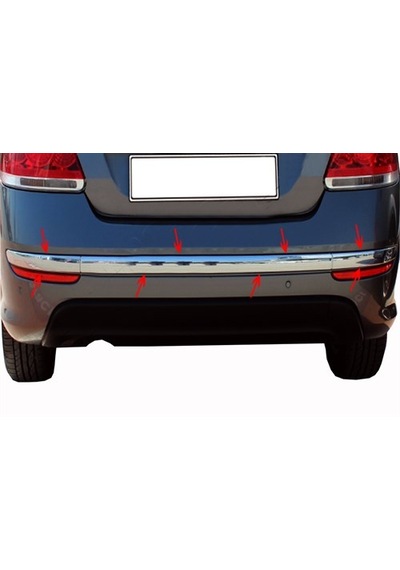 Fiat Linea Krom Arka Tampon Çıtası 2012  - 2017
