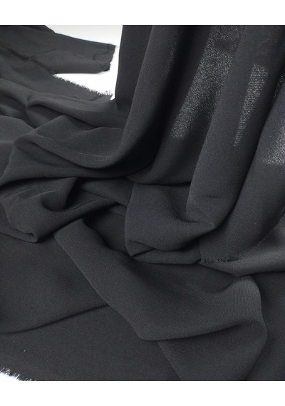 Siyah Renkte Krep Kumaş En 140 Cm X Boy 120 Cm -9650 Renkli