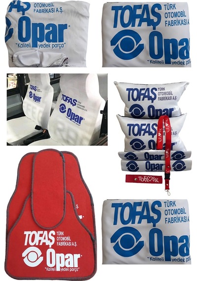 Tofaş Uyumlu Opar Beyaz Oto Servis Kılıf Seti | Çift Katlı Kalın Oto Hal