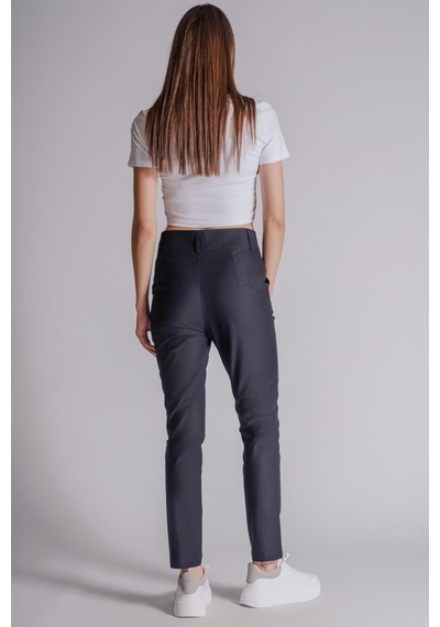 Braccas Kadın Yandan Cepli Pamuklu Chino Yüksek Bel Slim Fit Pantolon Lacivert Lacivert Braccas Kadın Yandan Cepli Pamuklu Chino Yüksek Bel Slim Fit Pantolon Lacivert Lacivert