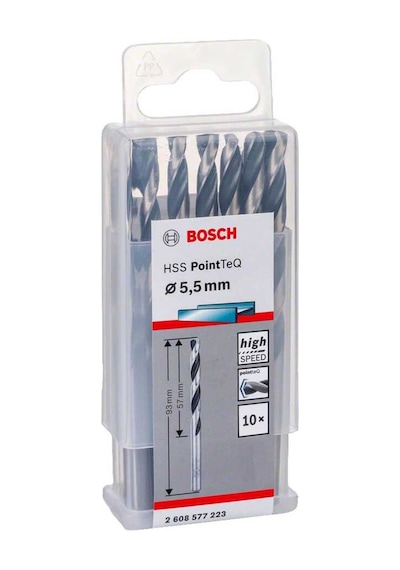 Bosch HSS-PointTeQ 5.5 mm 10'lu Paket Matkap Ucu - 2608577223