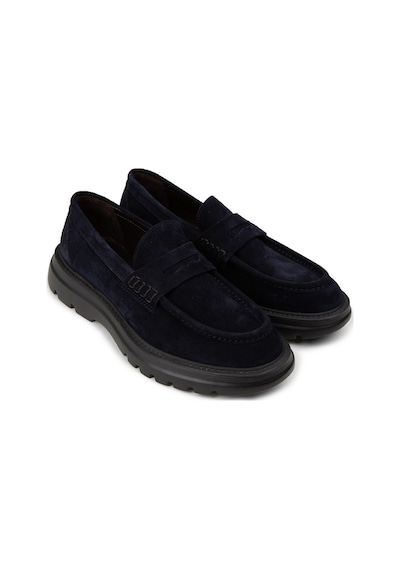 Deery Erkek Hakiki Süet Lacivert Loafer Ayakkabı - 02006mlcve01 Lacivert