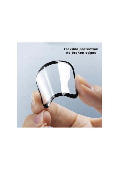 Apple Watch Uyumlu 7 45 Mm Ekran Koruyucu 3d Tam Kapatan Kavisli Ppma Nano Cam Tam