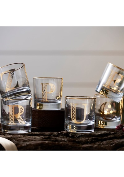 Mudo Home Monogram Bardak - E 300ml Çok Renkli