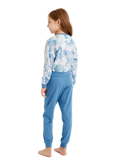 Kız Çocuk Pijama Takımı 51637 - Baskılı