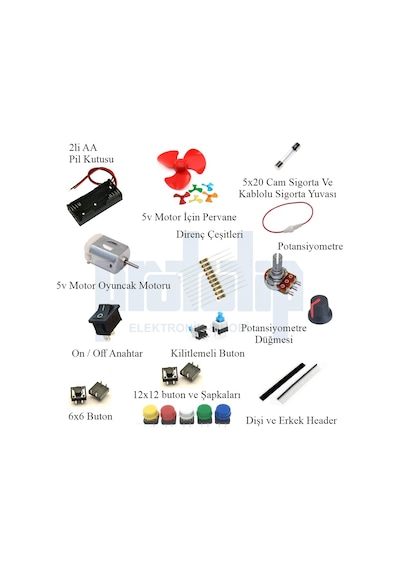 Arduino Başlangıç Seti Uno R3 Turbo Black V3. 112 Parça 359 Adet