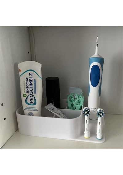 Oral-b Elektrikli Şarjlı Diş Fırçası Stand Organizer Beyaz